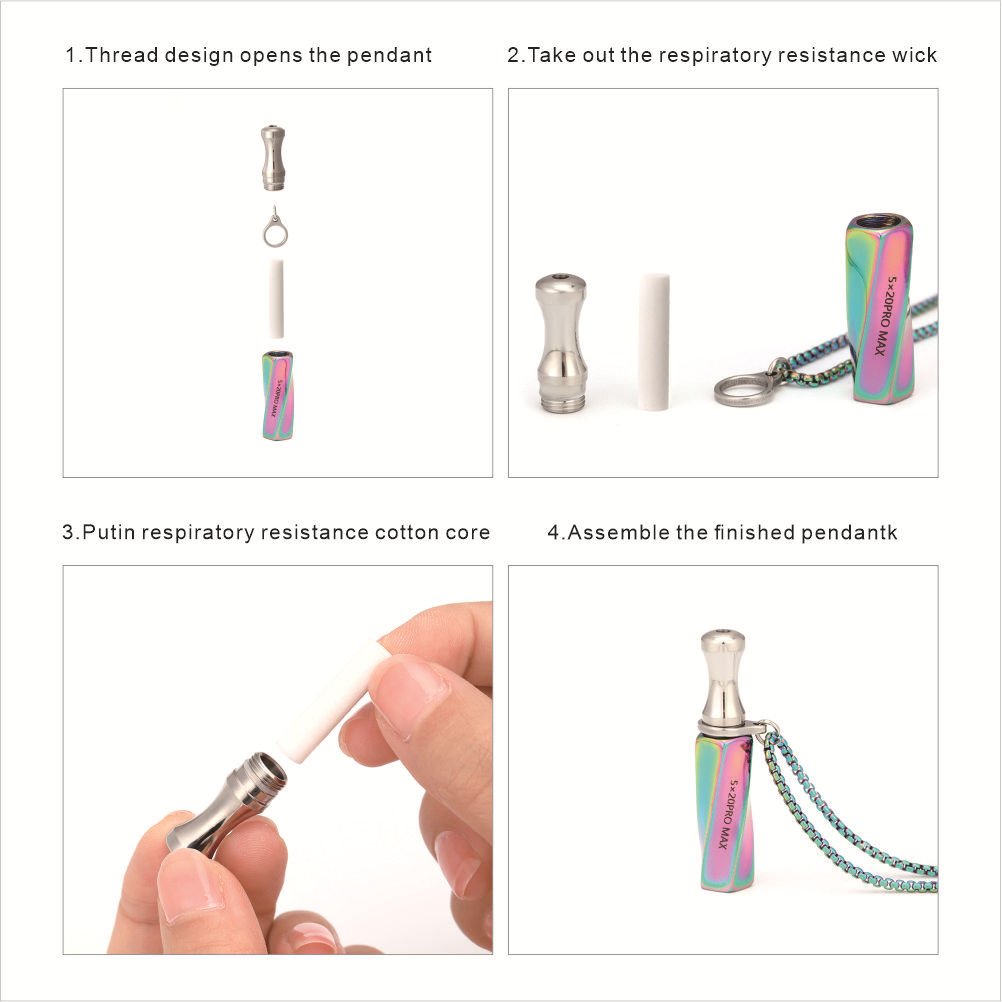Stainless Steel Inhaler Neckla - Vaping Air ulasan dan harga