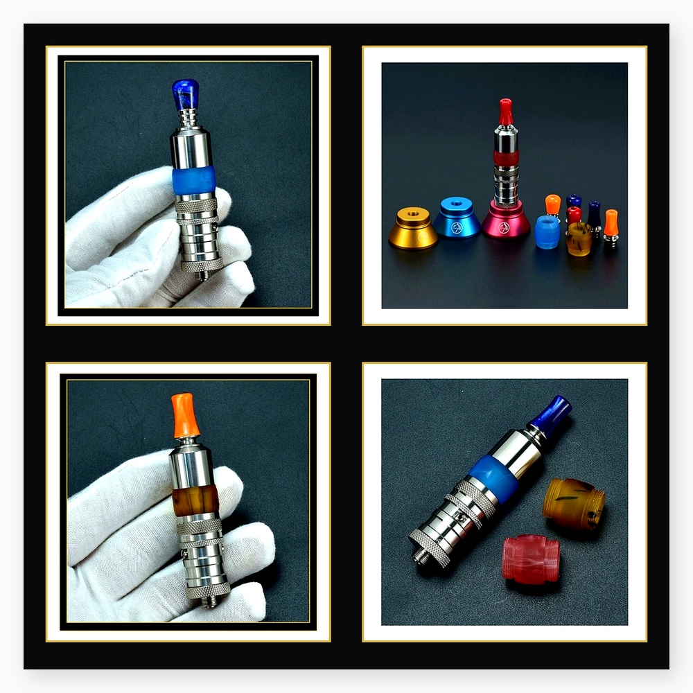 Wolfcoolvape Flash-e-Vapor Dua - Drip Tip Resin ulasan dan harga