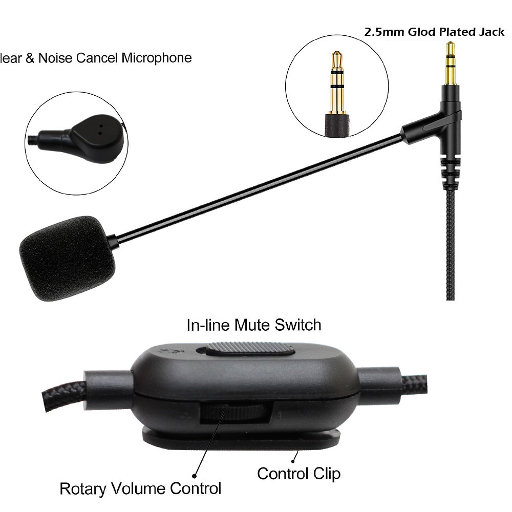 Boom Mic Headphone Cable for S - Sennheiser Headphone Momentum 4 ulasan dan harga